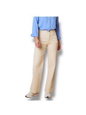 Indi & Cold Cream Wide Leg Pants